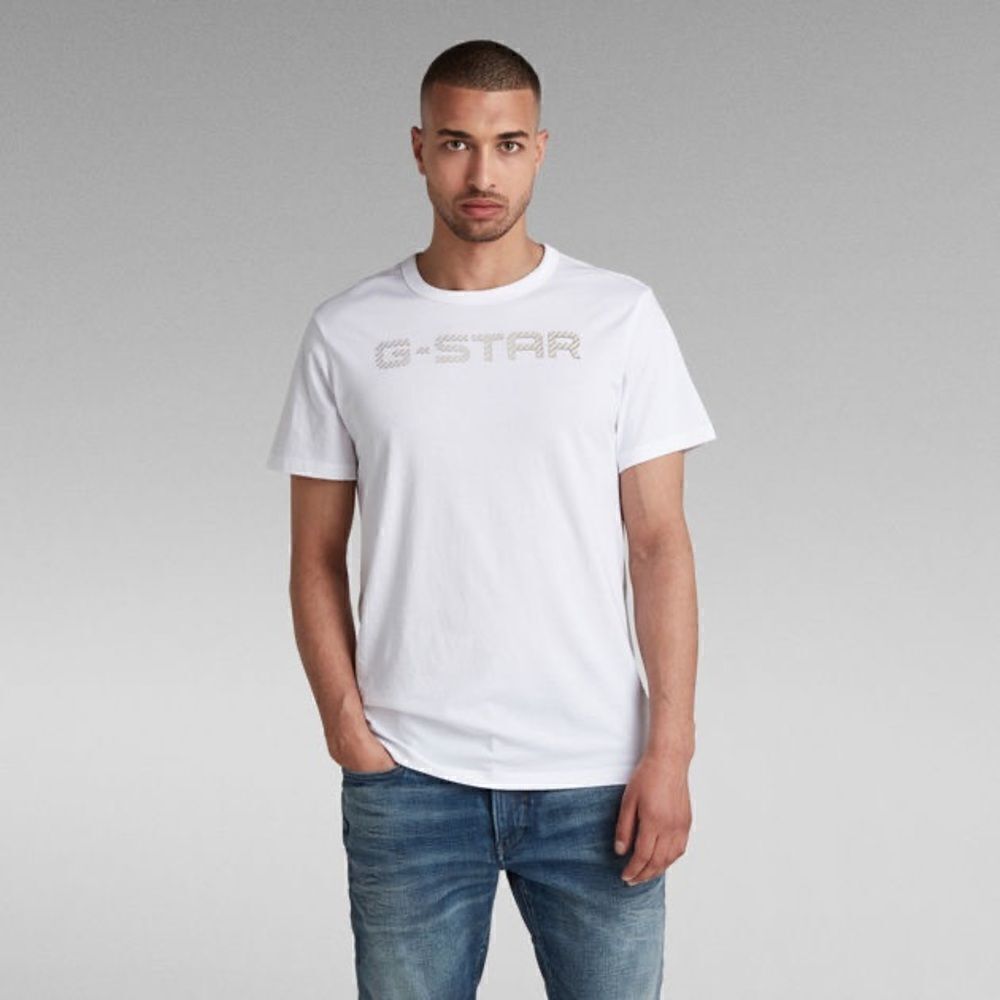 G-Star Organic Cotton Big Logo Crewneck Short Sleeved T-Shirt